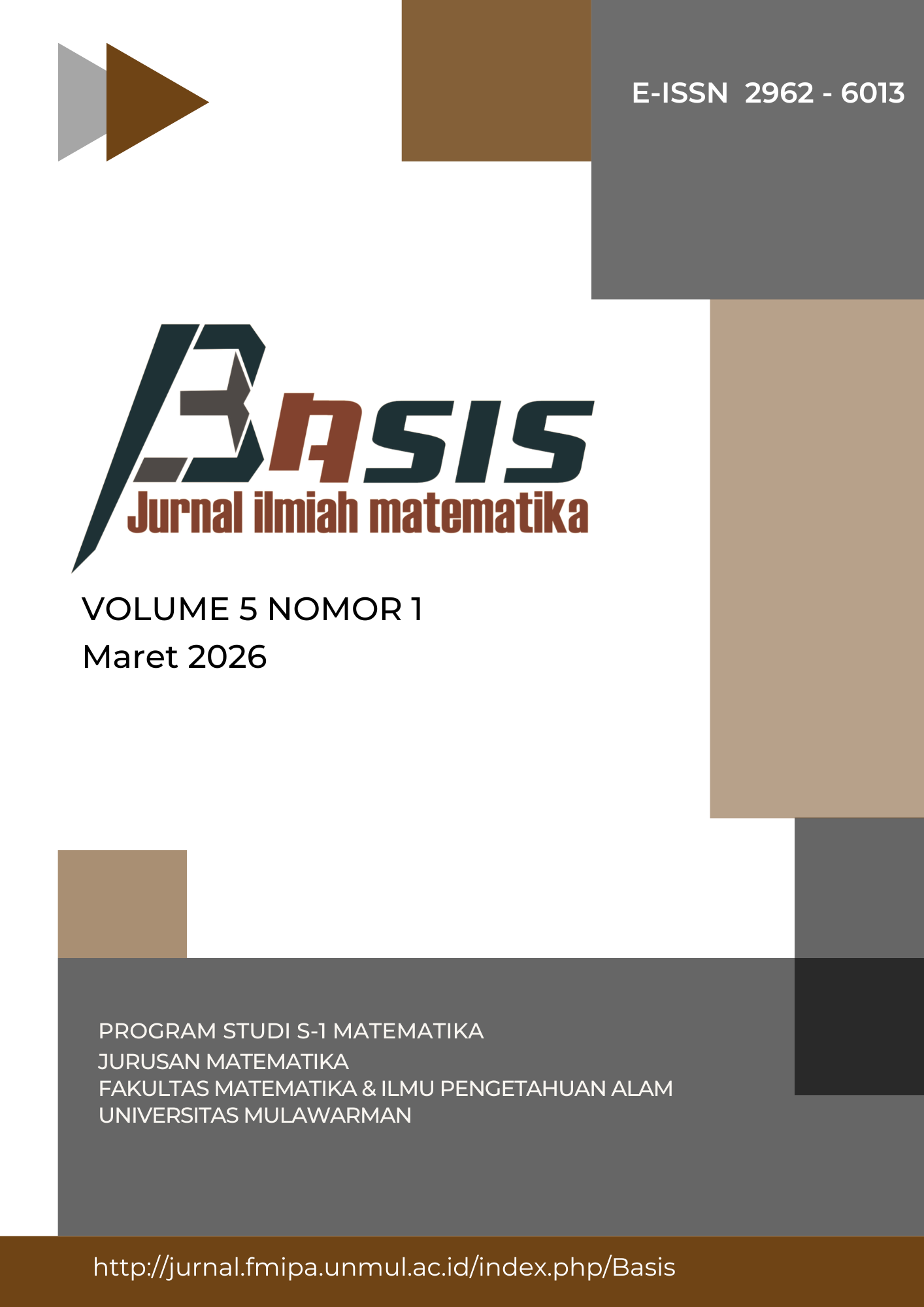 					View Vol. 5 No. 1 (2026):  BASIS: Jurnal Ilmiah Matematika
				